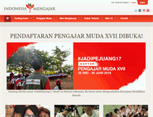 Tablet Screenshot of indonesiamengajar.org